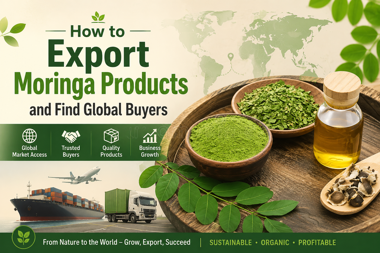 How to Export Moringa Products and Find Global Buyers