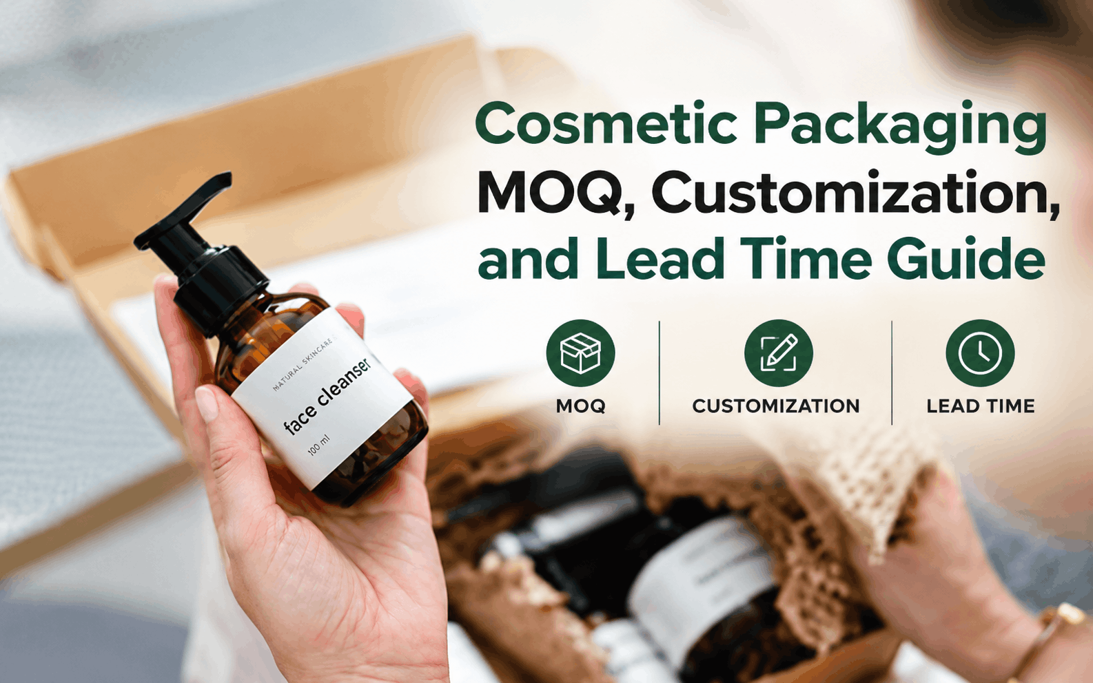 Cosmetic Packaging MOQ, Customization, and Lead Time Guide